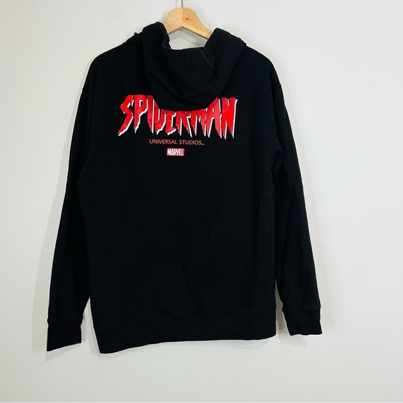 Spider-Man Universal Studios Neon Embroidered Hoodie M - Picture 5 of 5
